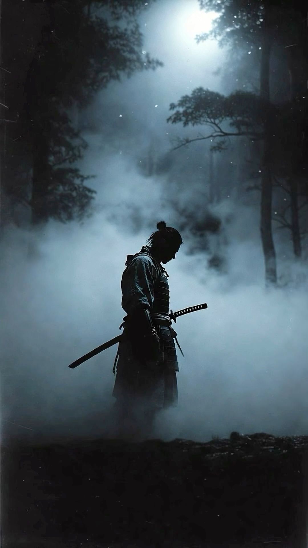 Moonmist Samurai wallpaper artwork