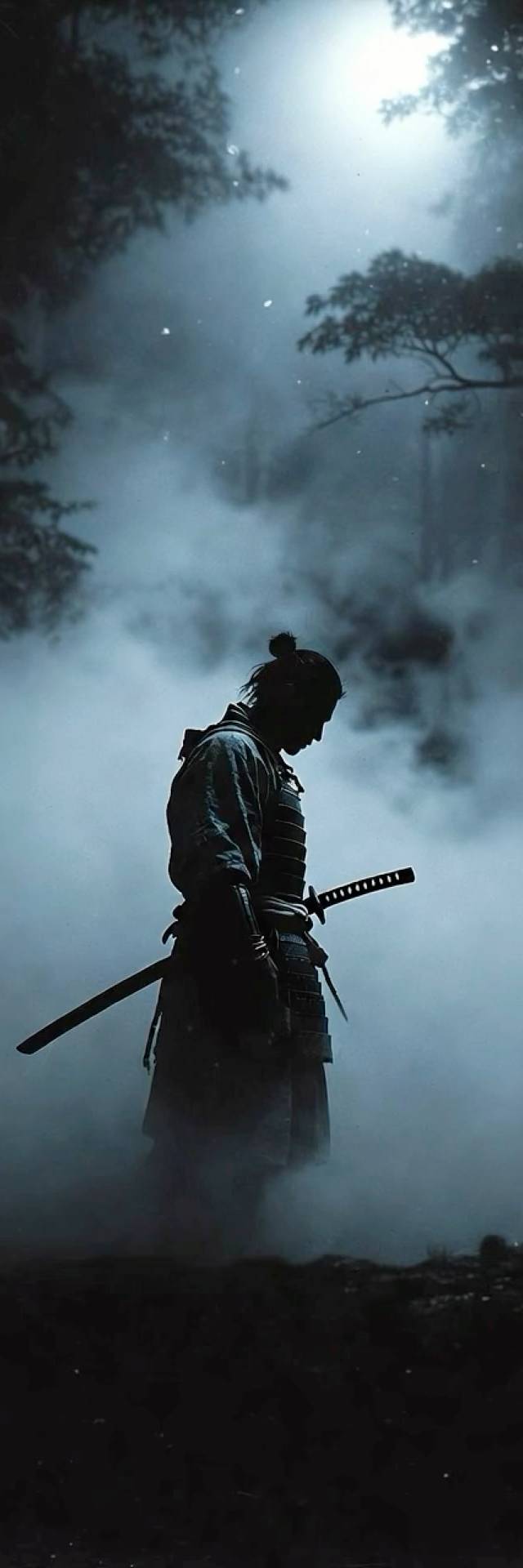 Moonmist Samurai wallpaper artwork