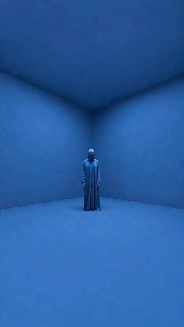 Blue Hall Visitor wallpaper artwork