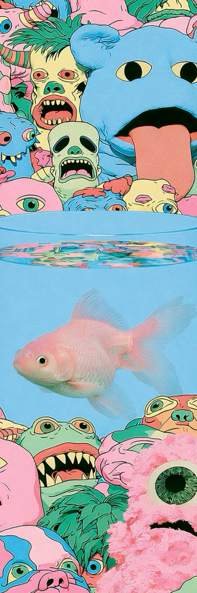 Graffiti Goldfish wallpaper artwork