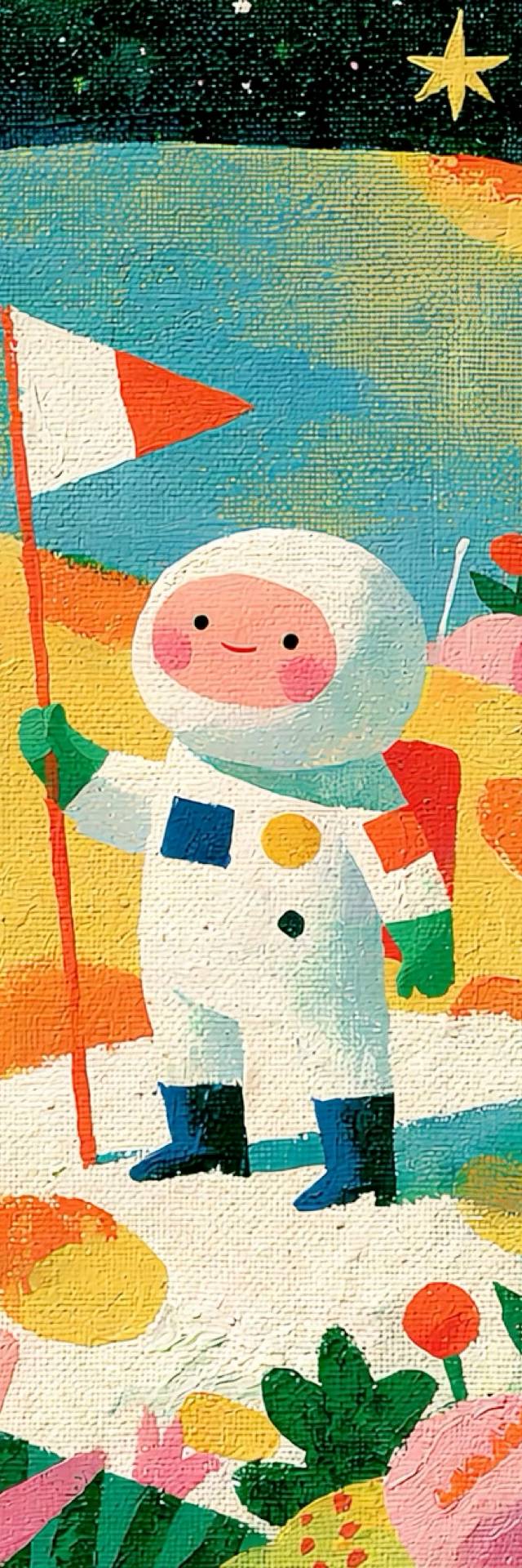 Lunar Flag wallpaper artwork