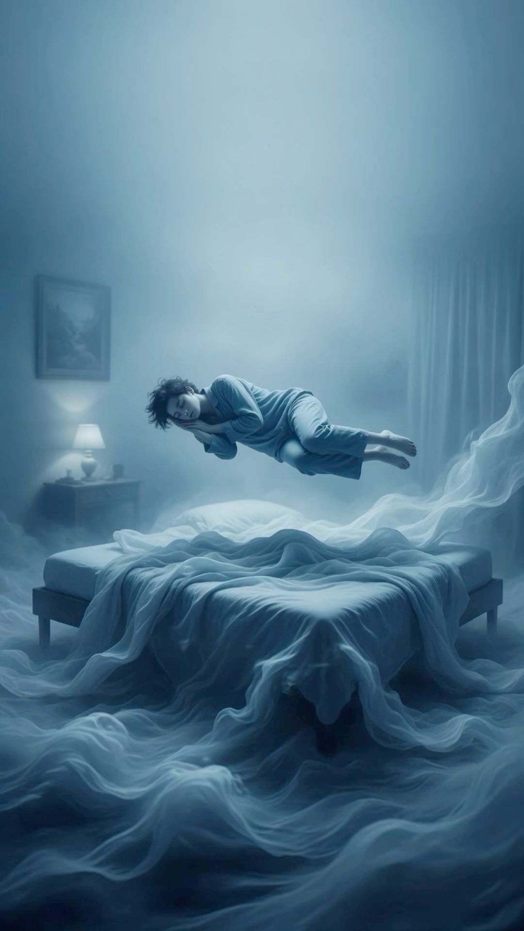 Floating Bedroom wallpaper artwork