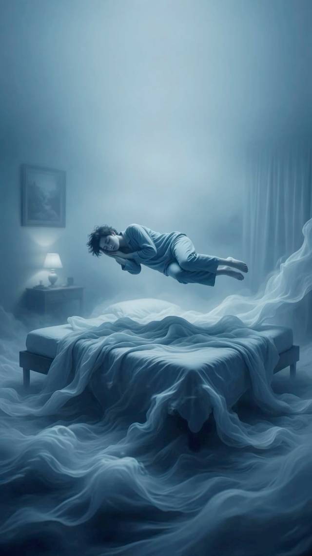 Floating Bedroom wallpaper artwork