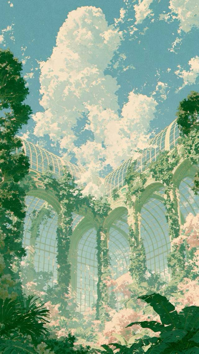 Garden Passage wallpaper artwork