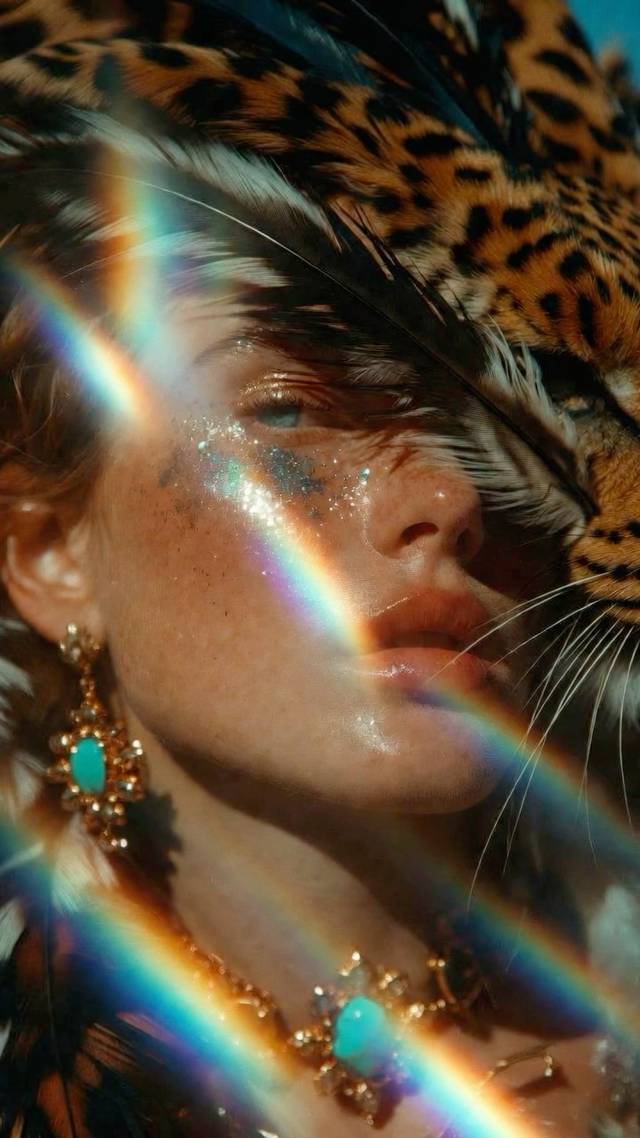 Leopard’s Gaze wallpaper artwork