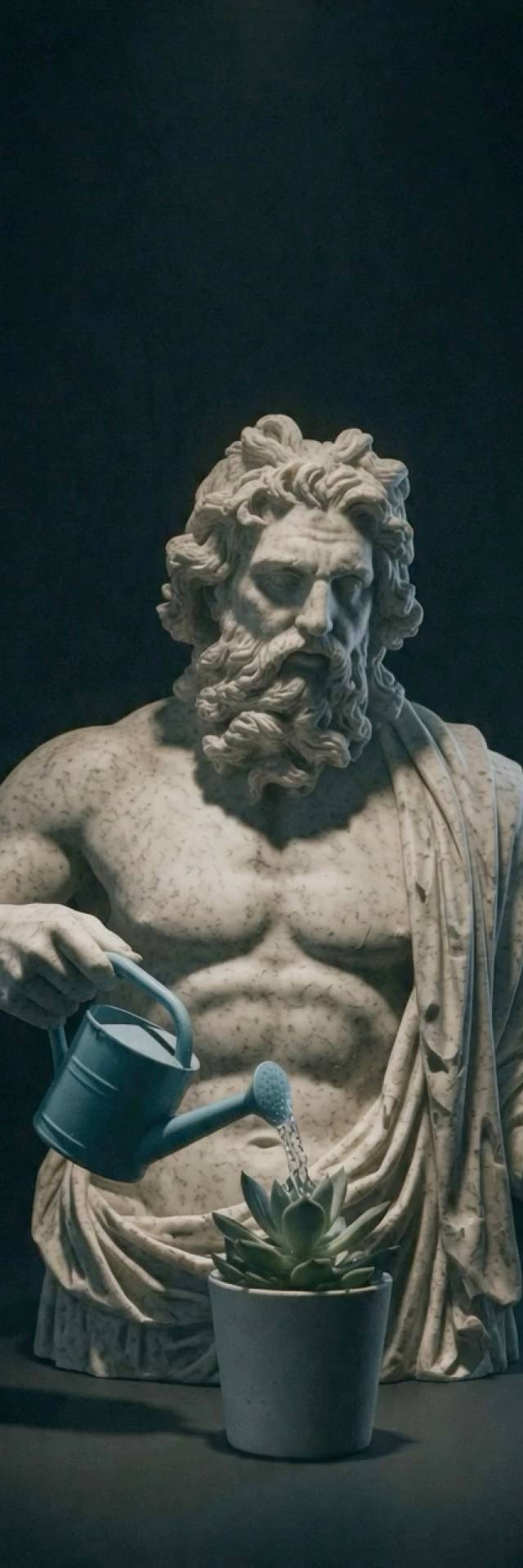Watering Statue wallpaper artwork
