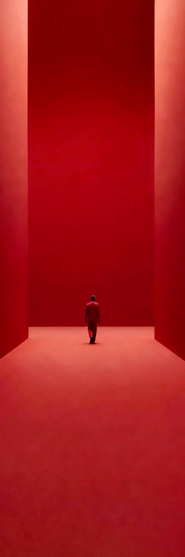 Red Hall Turn wallpaper artwork
