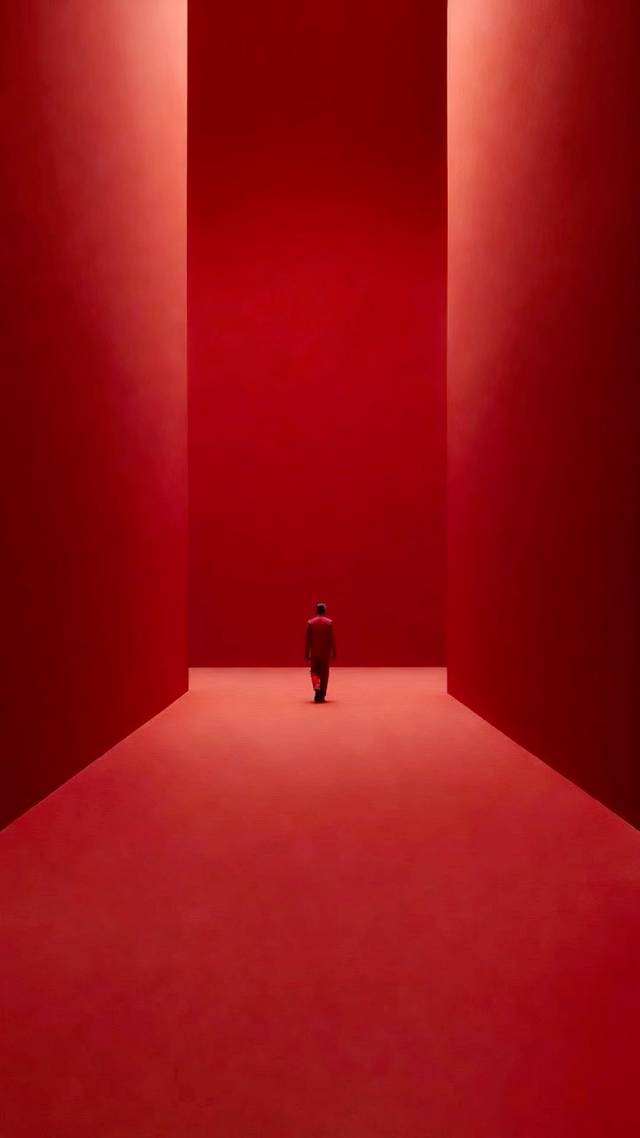 Red Hall Turn wallpaper artwork
