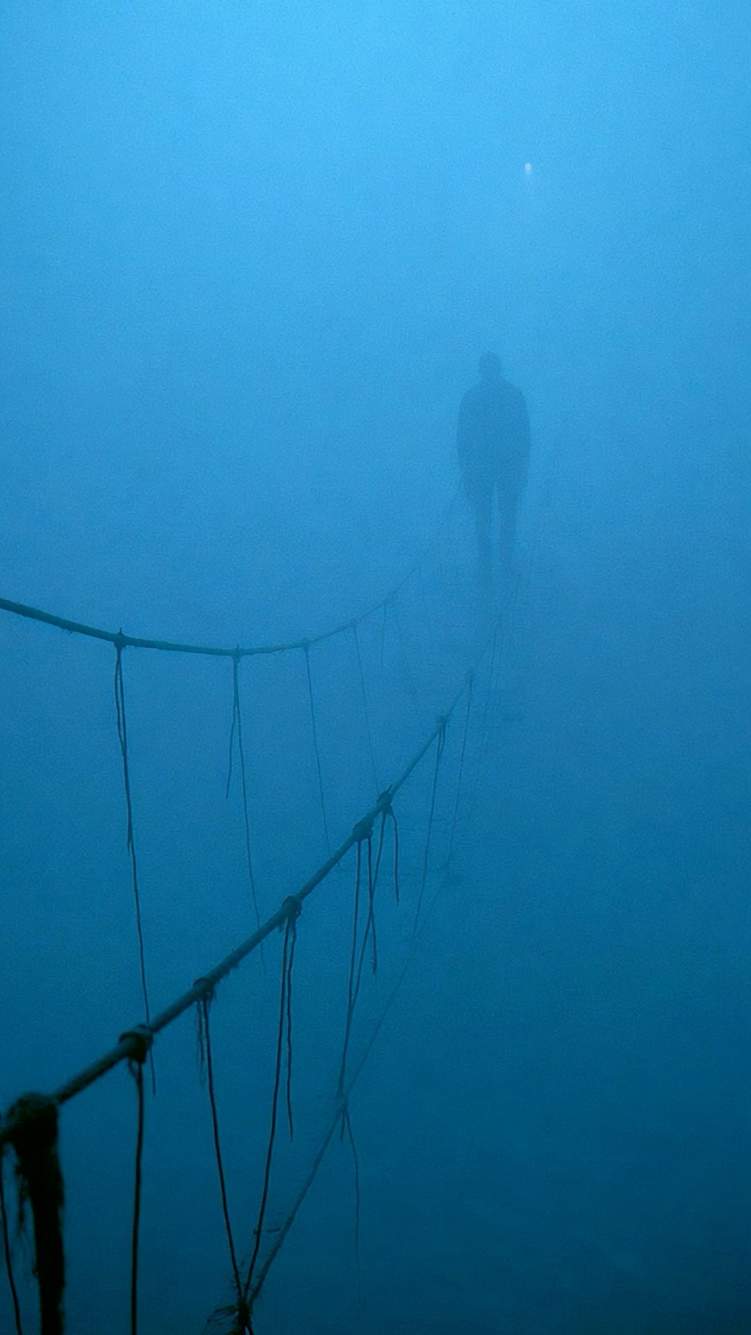 Bridge in Blue wallpaper artwork