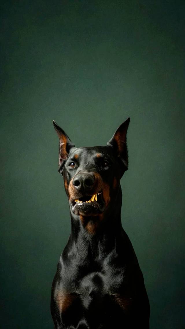 Doberman Stare wallpaper artwork