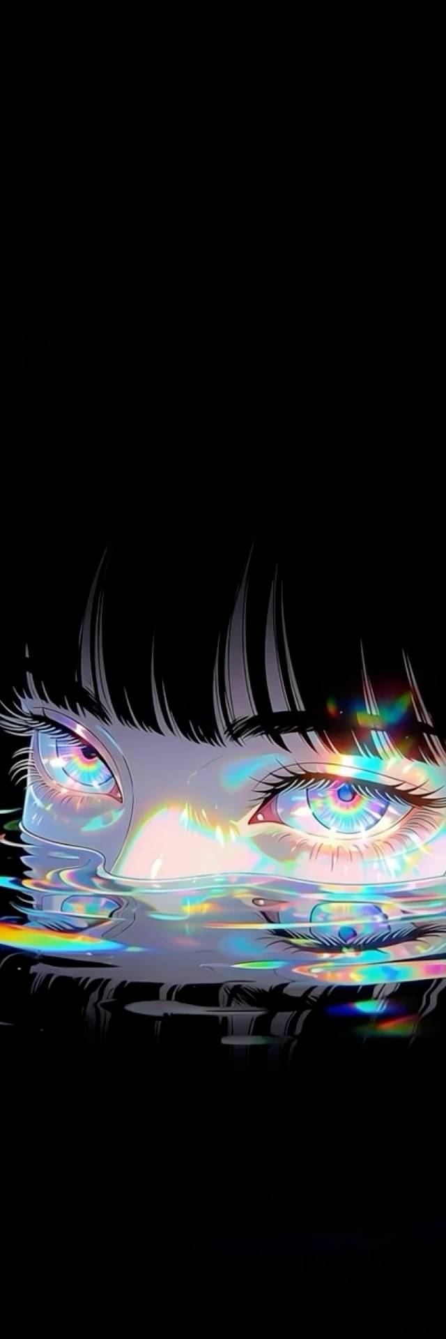 Eyes at Waterline wallpaper artwork