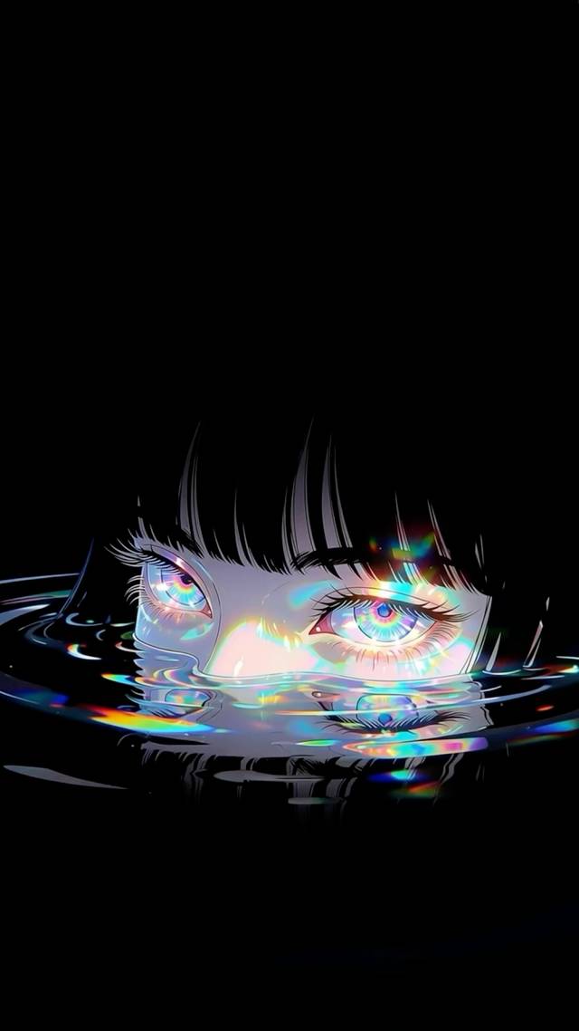 Eyes at Waterline wallpaper artwork