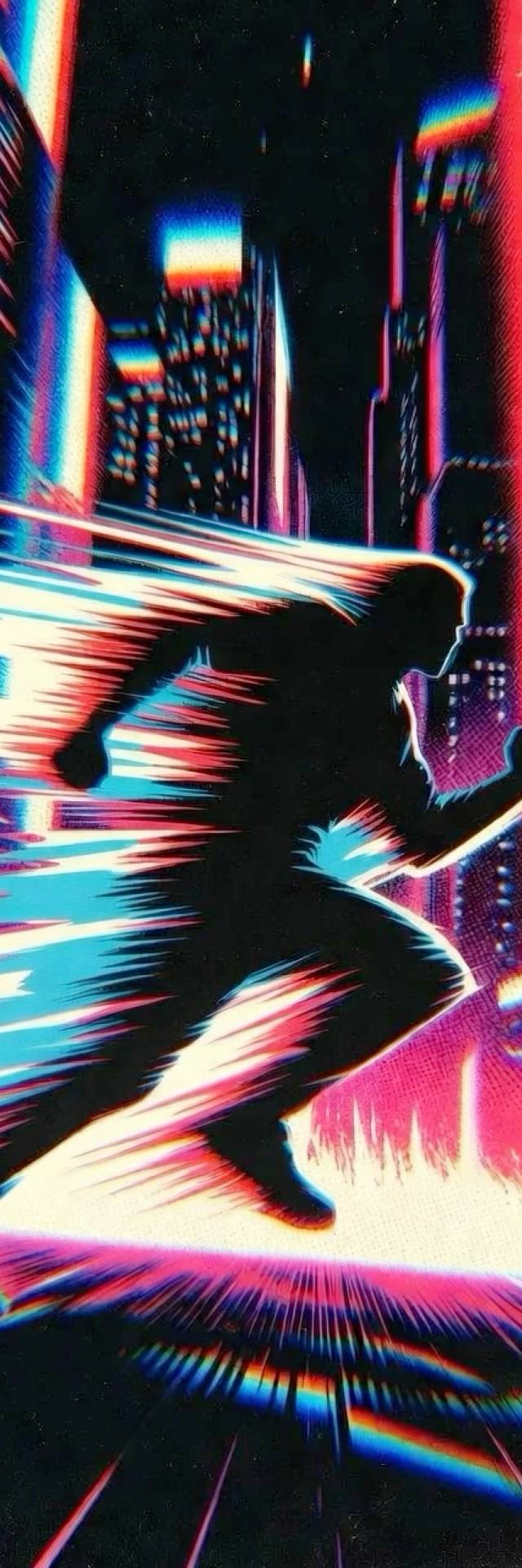 Neon Finish wallpaper artwork