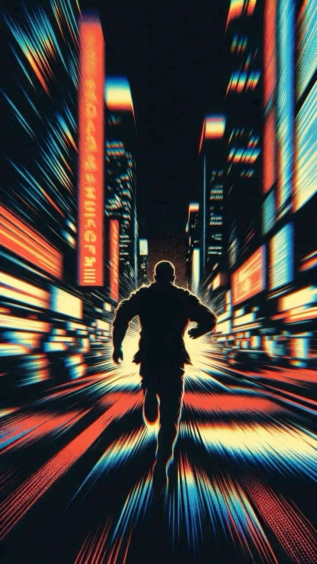 Neon Run wallpaper artwork