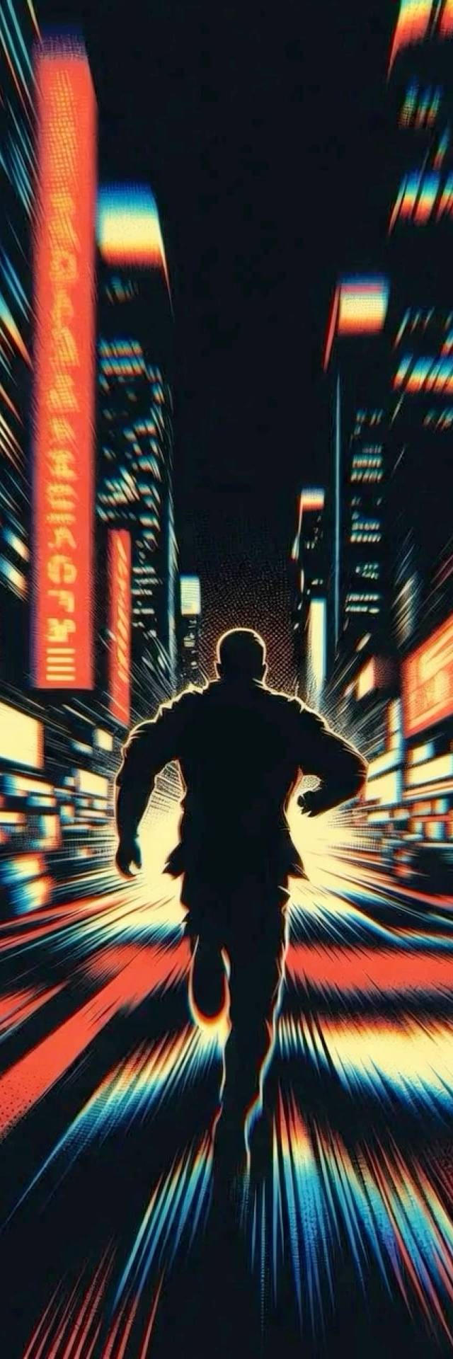 Neon Run wallpaper artwork