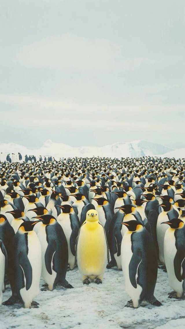 Penguin Assembly wallpaper artwork