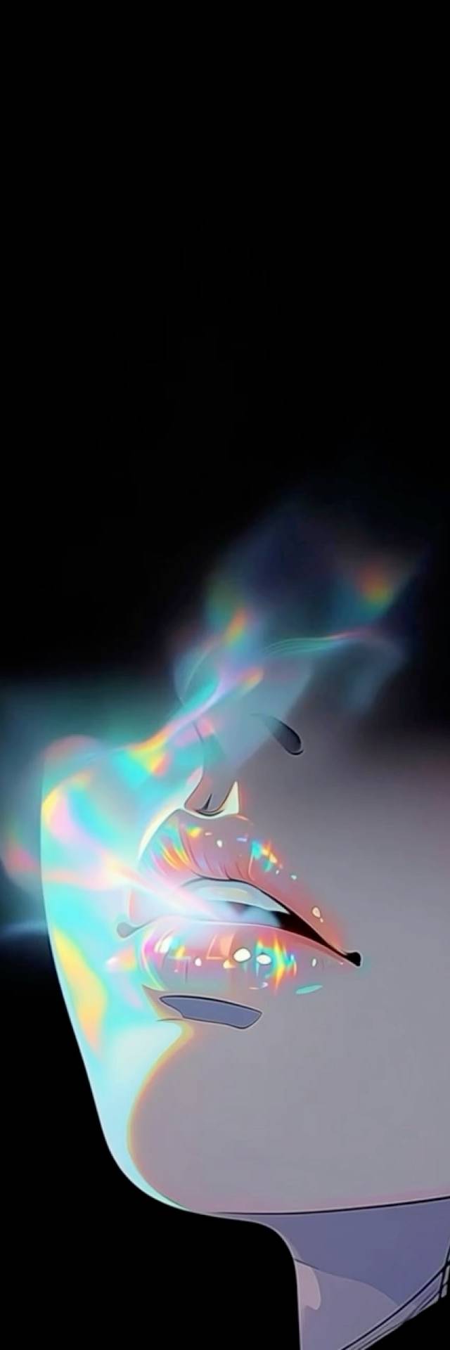 Iridescent Smoke wallpaper artwork