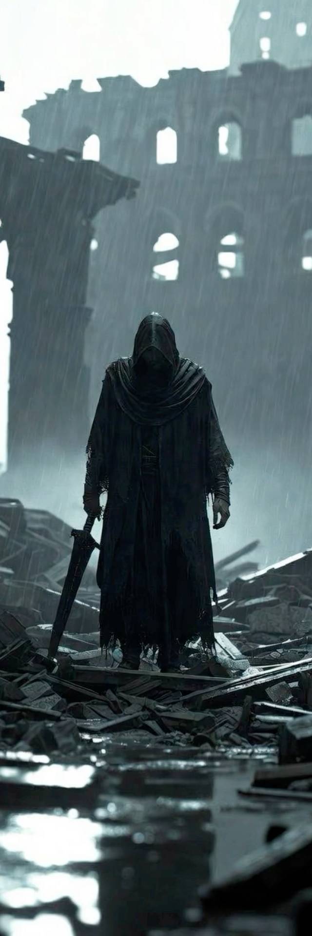 Ruin Visitor wallpaper artwork