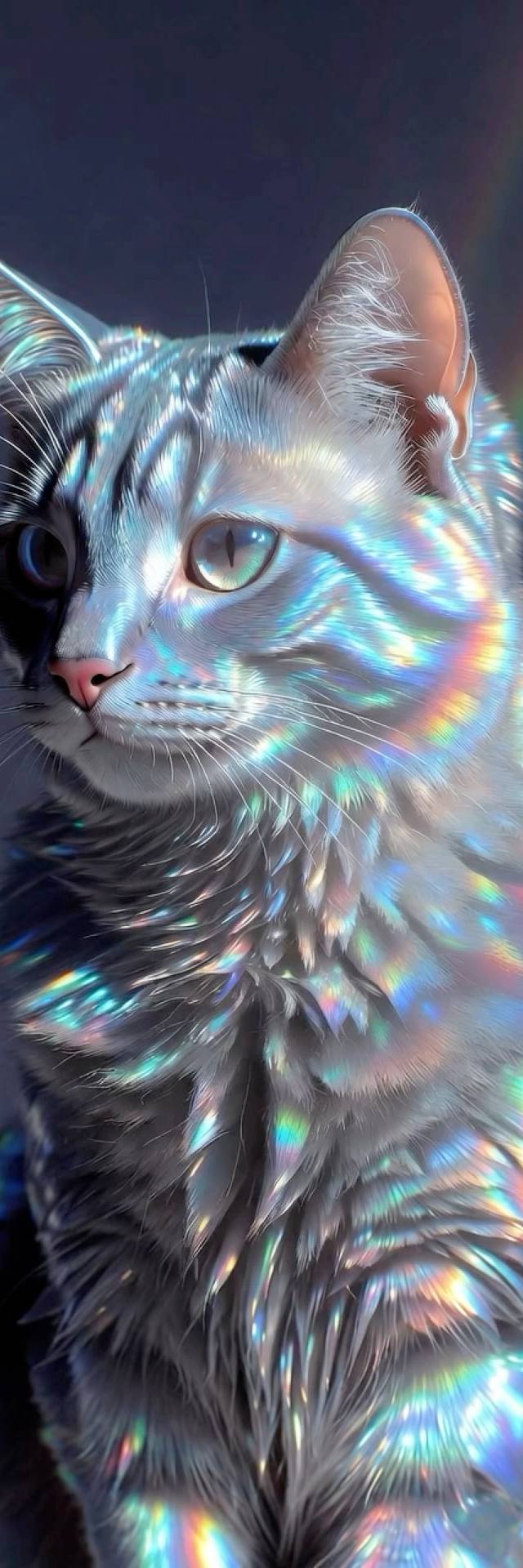 Prismatic Cat’s Eye wallpaper artwork