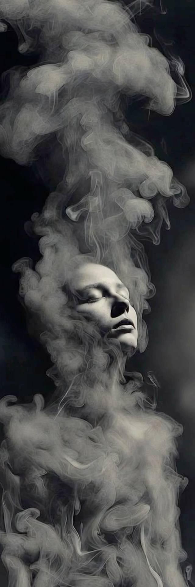 Eyes Through Smoke wallpaper artwork