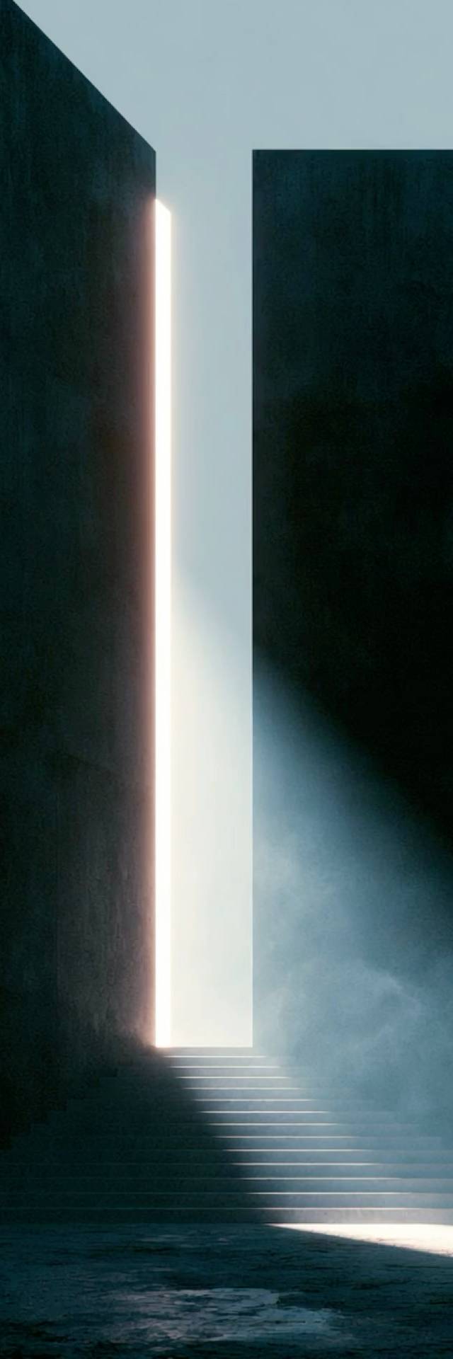 Stairwell Mist wallpaper artwork