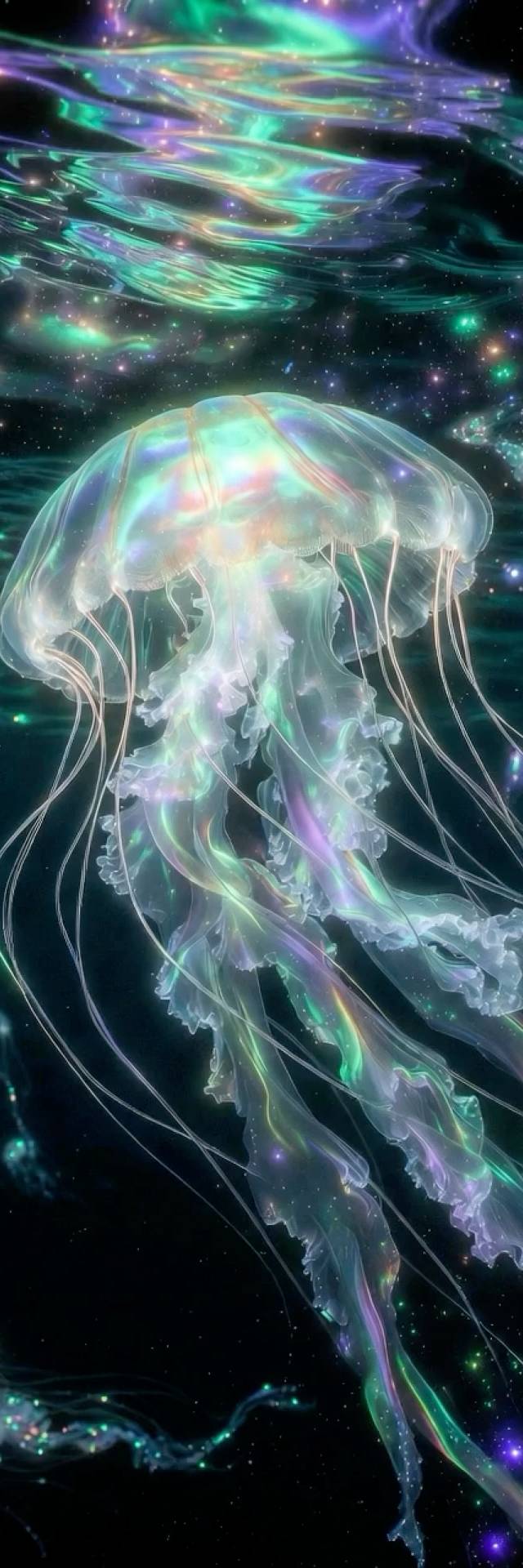 Deep Sea Jellyfish wallpaper artwork