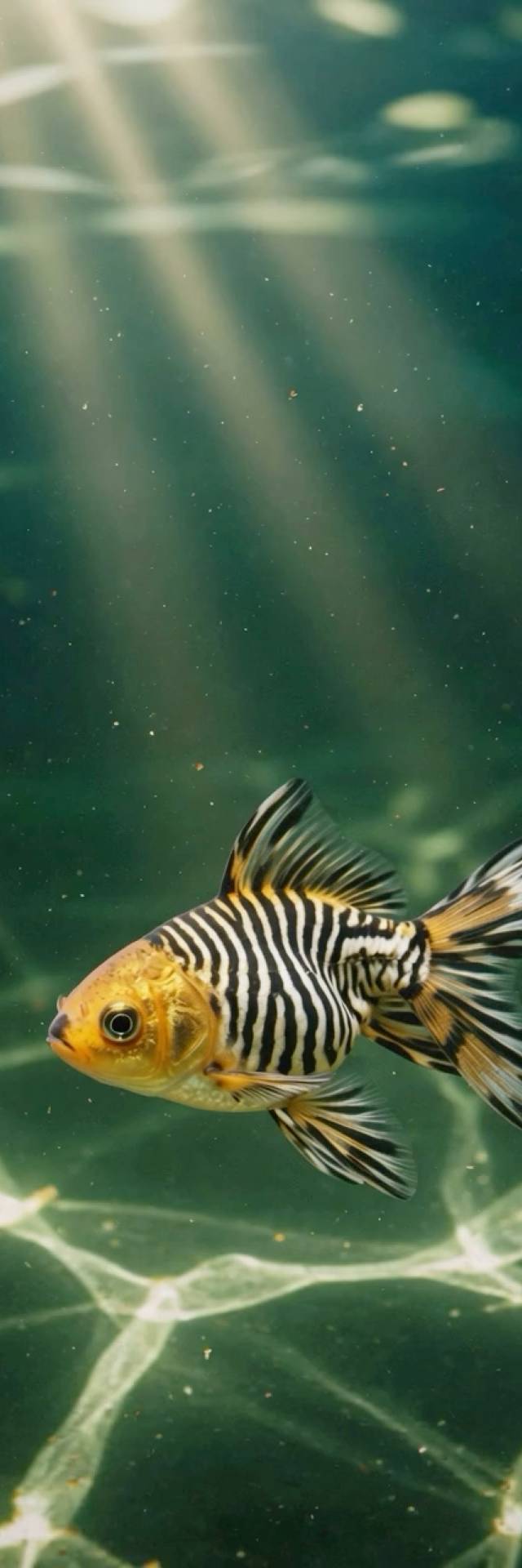 Striped Fish wallpaper artwork
