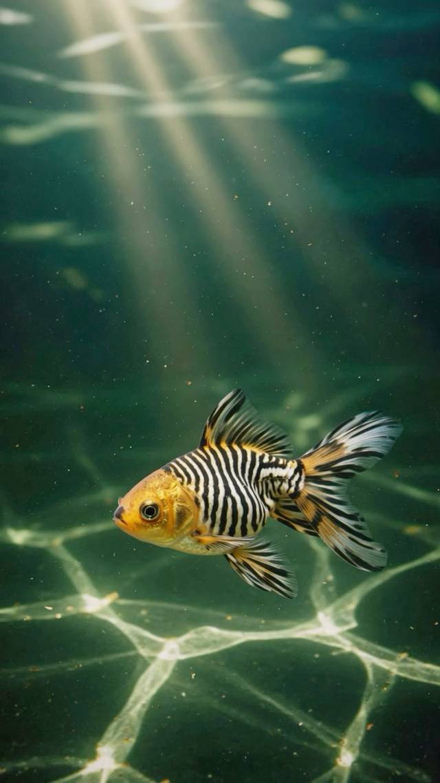 Striped Fish wallpaper artwork