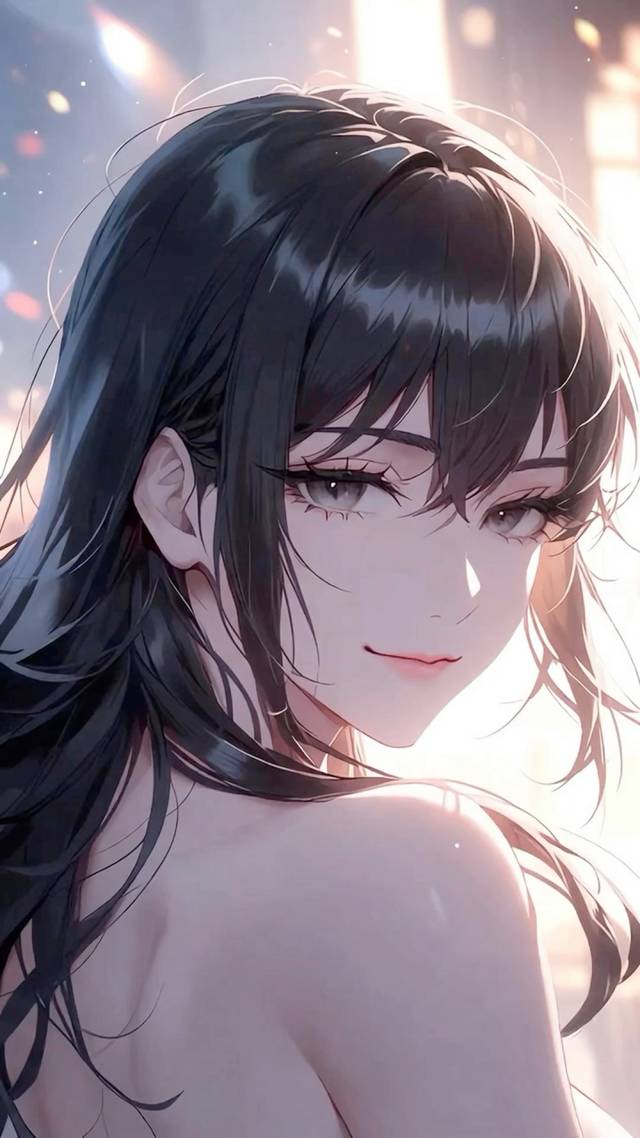 Backlit Brunette wallpaper artwork