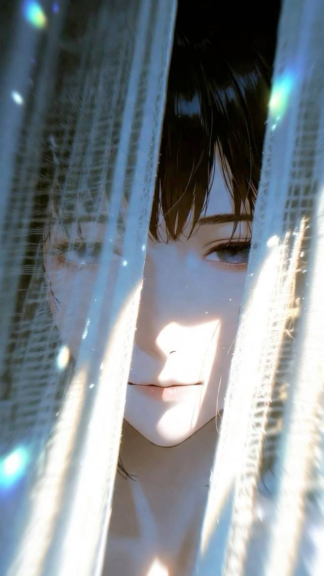Curtain Gaze wallpaper artwork