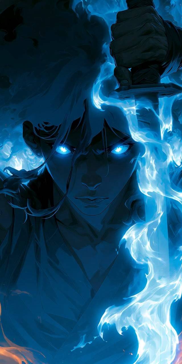 Bluefire Eyes wallpaper artwork