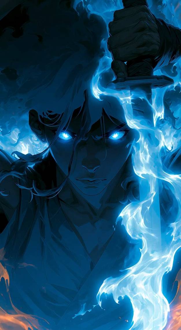 Bluefire Eyes wallpaper artwork