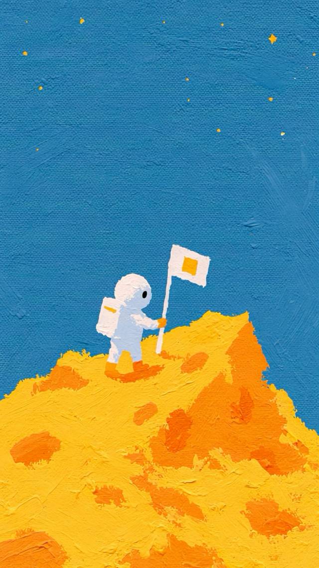 Starlit Astronaut wallpaper artwork