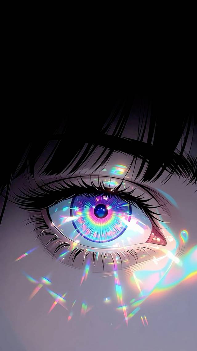 Iridescent Blink wallpaper artwork